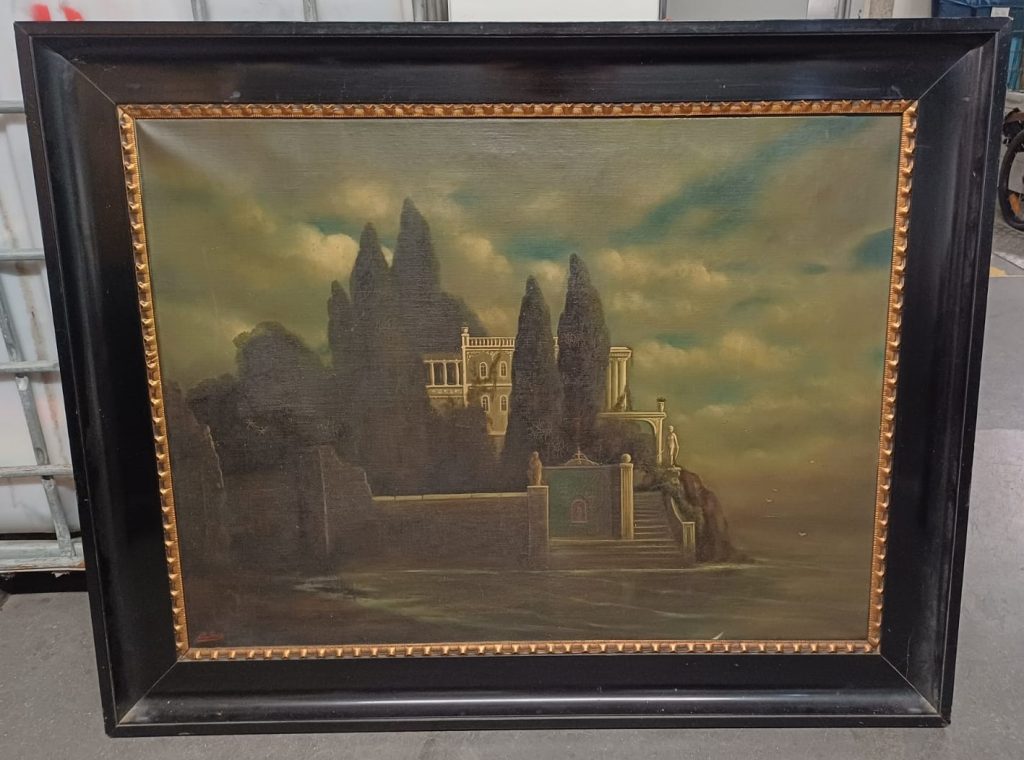 Schilderij - L. Sass & mooie lijst