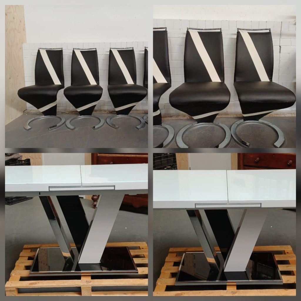 Tafelset Naomi & 4 stoelen Twizy