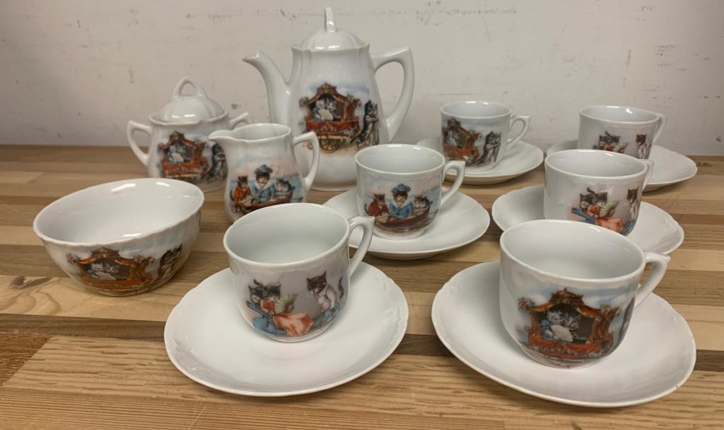 Antiek Kinderservies Porseleinen