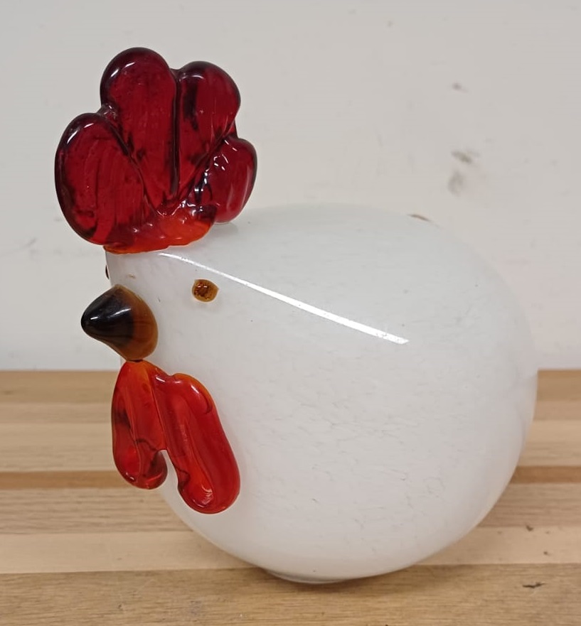 Villeroy en Boch - geblazen glazen kip