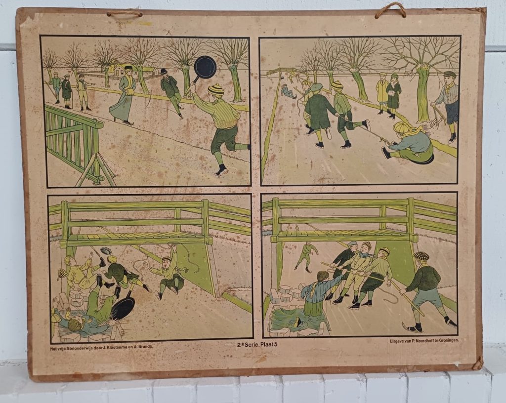 Vintage schoolplaat - Het Vrije Stelonderwijs - J, Klootsema