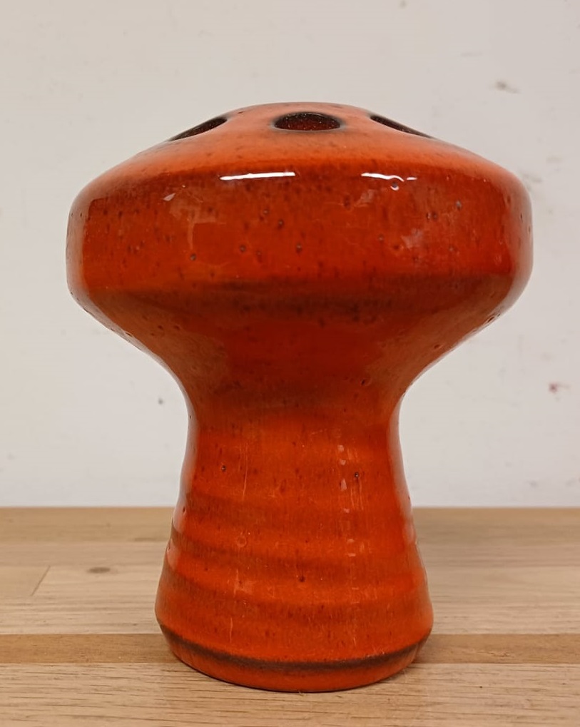 Vintage Ikebana vaas - oranje bol