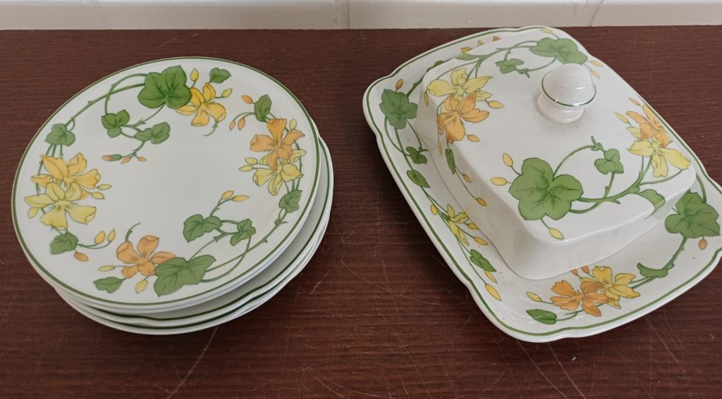 Villeroy & Boch Capuchina / geraniums servies - 6 delig