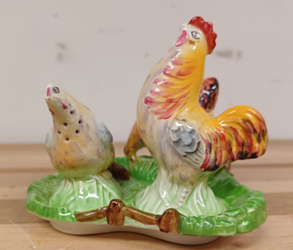 Grimwades Royal Winton - Peper en zoutstel - kip en haan