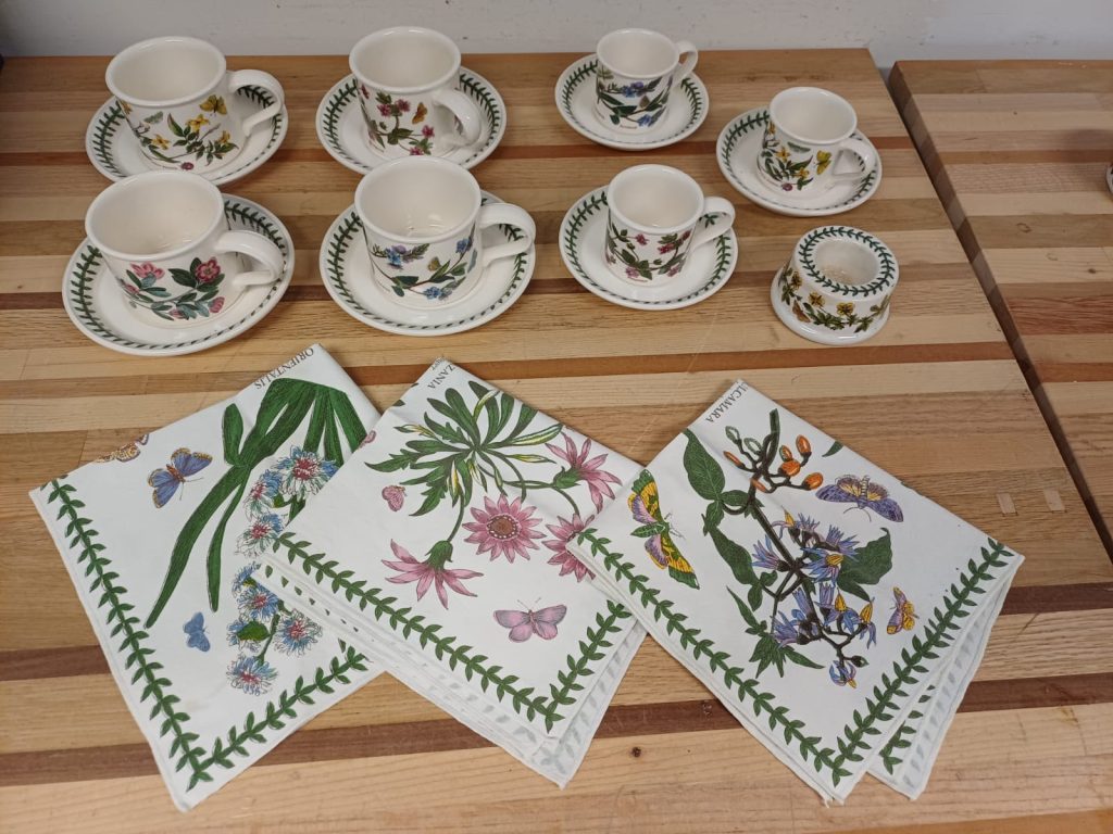 Portmeirion Servies - Botanic garden - 15 delig & 3 servetten